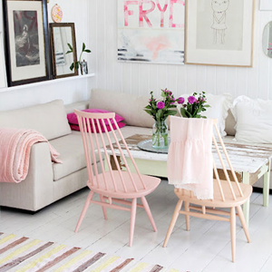 Luxe roze stoelen
